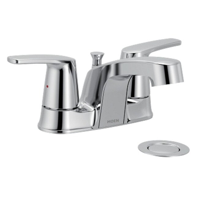Moen 6499575 Chateau 1.2 Gpm Centerset Bathroom Faucet With Pop Up Polished Chrome