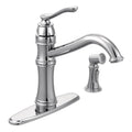 Moen 7245 Belfield High Arc Single Handle Kitchen Faucet With Side Spray Power Clean Technology