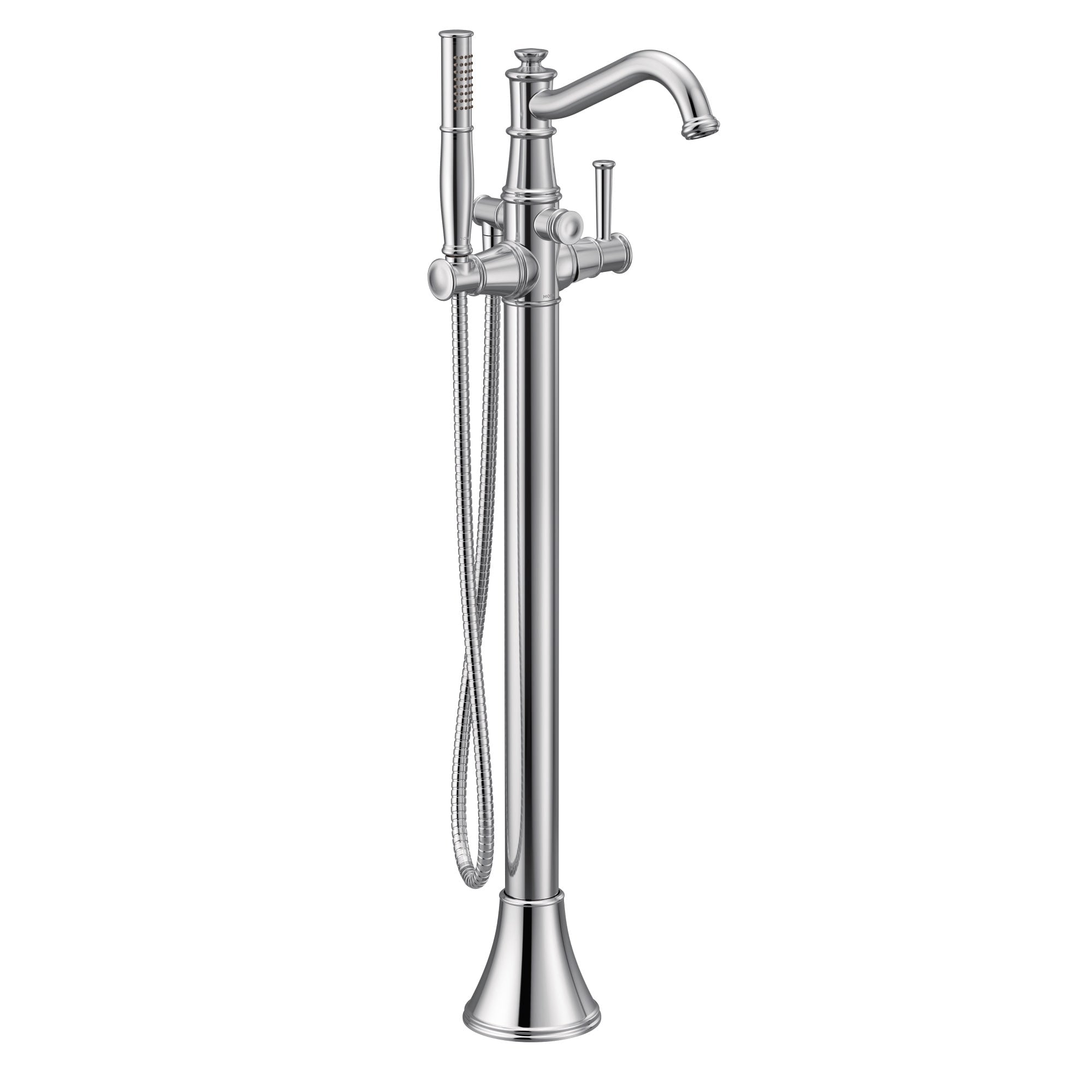 Moen 9025 Belfield Floor Mounted Tub Filler With Built In Diverter Chrome