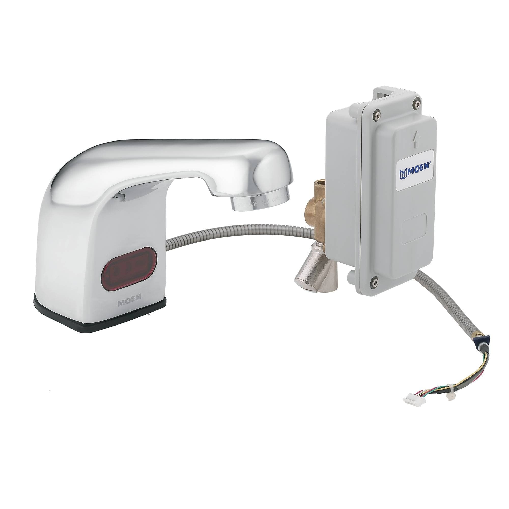 Moen Ca8302 Electronic Single Hole Bathroom Faucet With Control Box From The M Power Collection Valve Included Chrome