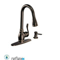 Moen Ca87003 Single Handle Kitchen Faucet With Pullout Spray And Soap Dispenser From The Anabelle Collection