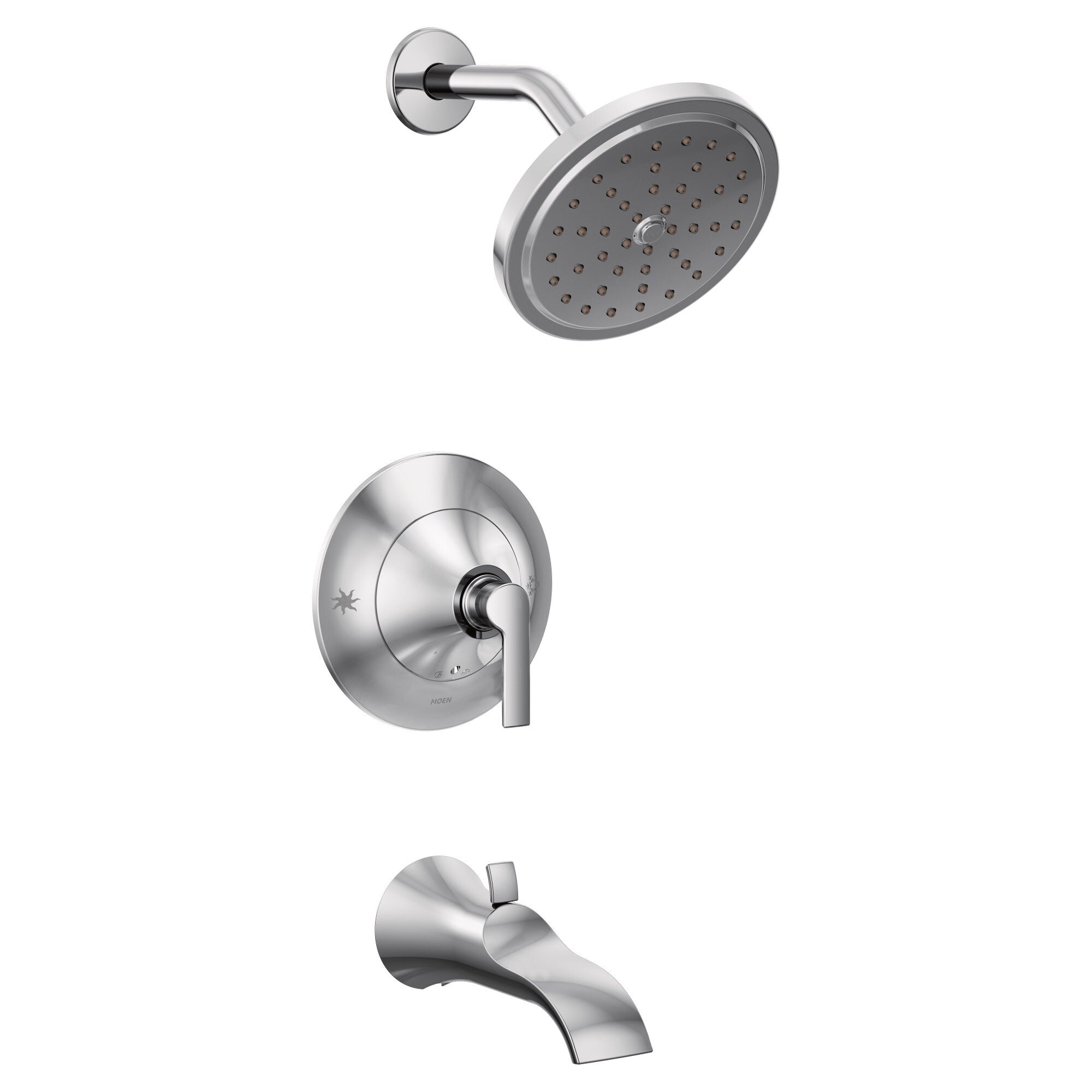 Moen Ts2203 Doux Tub And Shower Trim Package With 2.5 Gpm Single Function Shower Head Less Valve