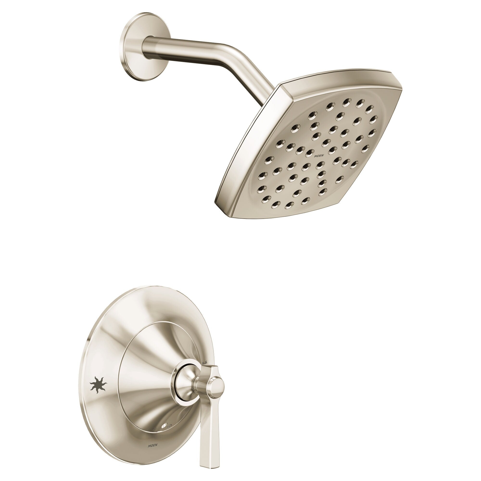 Moen Ts2912 Flara Shower Only Trim Package With 2.5 Gpm Single Function Shower Head