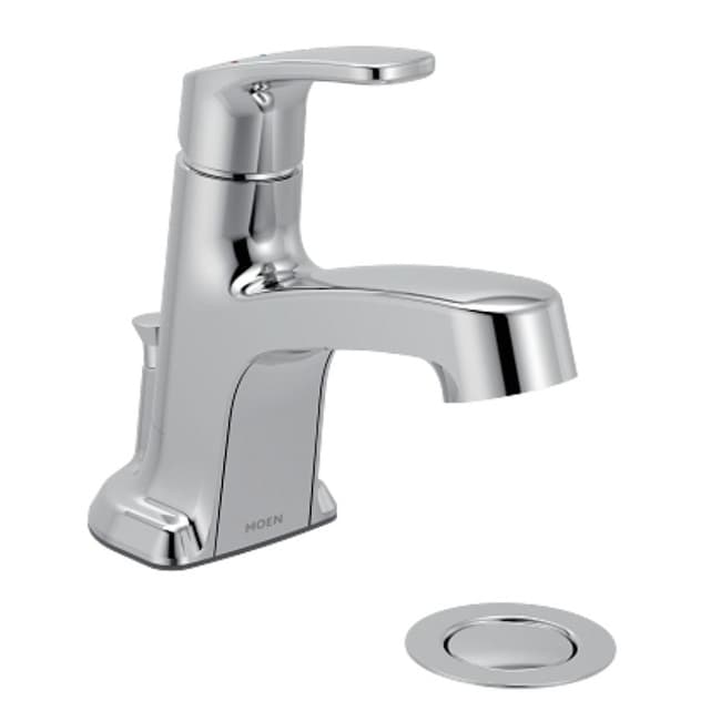 Moen L645711 Chateau 1.2 Gpm Single Hole Bathroom Faucet With Pop Up Polished Chrome