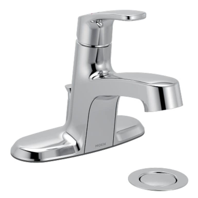 Moen L645724 Chateau 1.2 Gpm Centerset Bathroom Faucet With Pop Up Polished Chrome