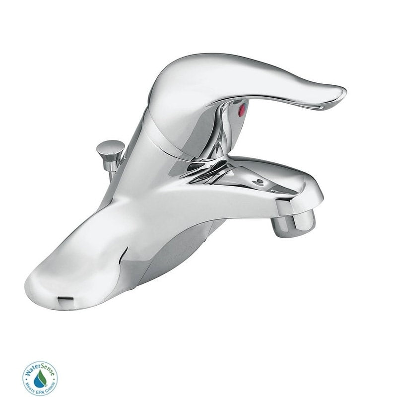 Moen L64624 Single Handle Centerset Bathroom Faucet With From The Chateau Collection Valve Included Chrome