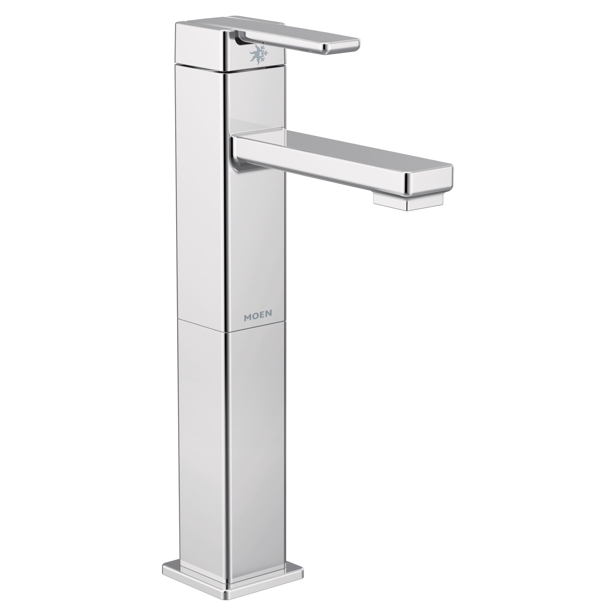 Moen S6712 90 Degree 1.2 Gpm Vessel Single Hole Bathroom Faucet With Chrome