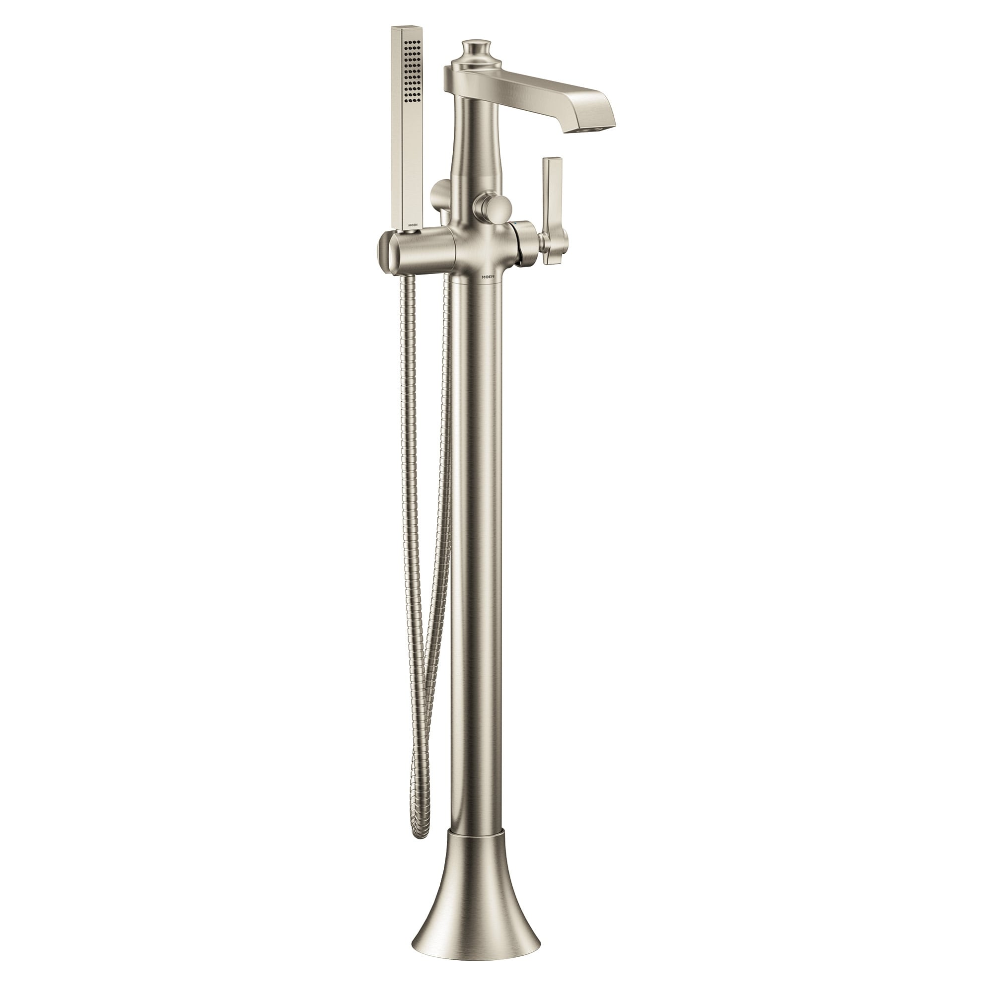 Moen S931 Flara Floor Mounted Tub Filler With Built In Diverter