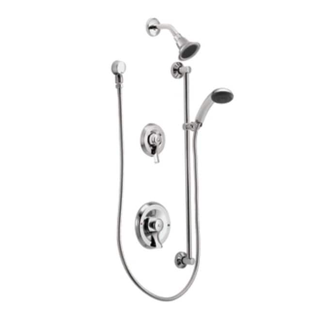Moen T8342 Shower System Trim Package With 2.5 Gpm Single Function Shower Head Less Rough In Valve