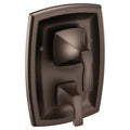 Moen T2690 Voss 3 Function Pressure Balanced Valve Trim Only With Double Lever Handles Integrated Diverter Brushed Nickel