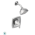 Moen T2692Ep Single Handle Posi Temp Pressure Balanced Shower Trim With Shower Head From The Voss Collection