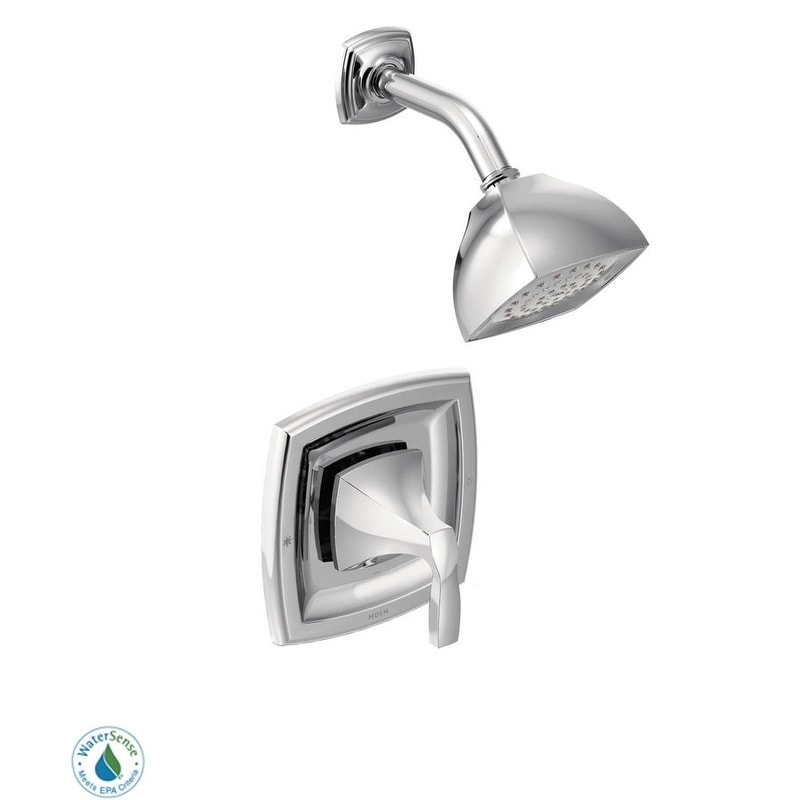 Moen T2692Ep Single Handle Posi Temp Pressure Balanced Shower Trim With Shower Head From The Voss Collection