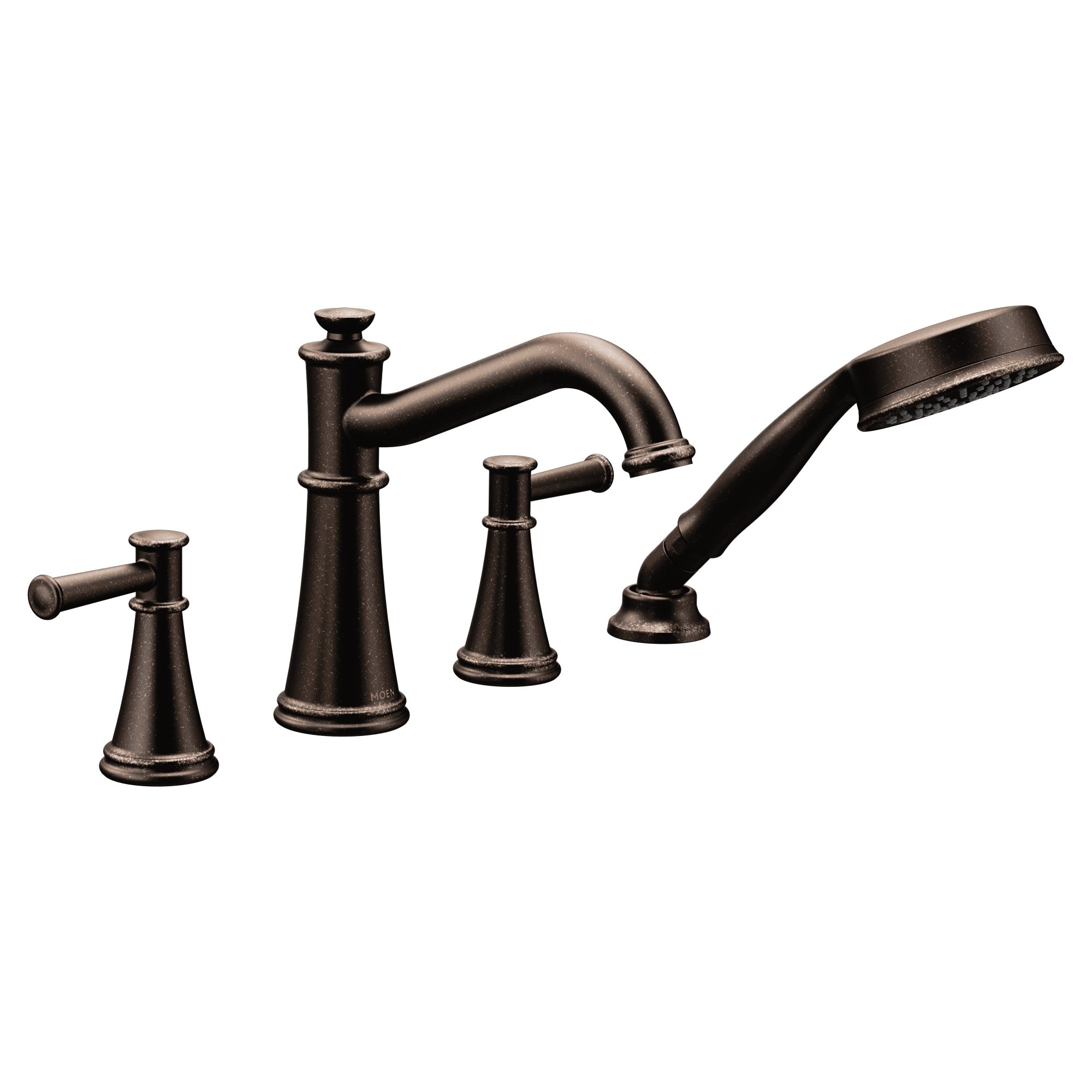 Moen T9024 Belfield Deck Mounted Roman Tub Filler Trim With Metal Lever Handles