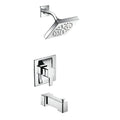Moen Ts2713 Posi Temp Pressure Balanced Tub And Shower Trim With 2.5 Gpm Shower Head And Tub Spout From The 90 Degree Collection