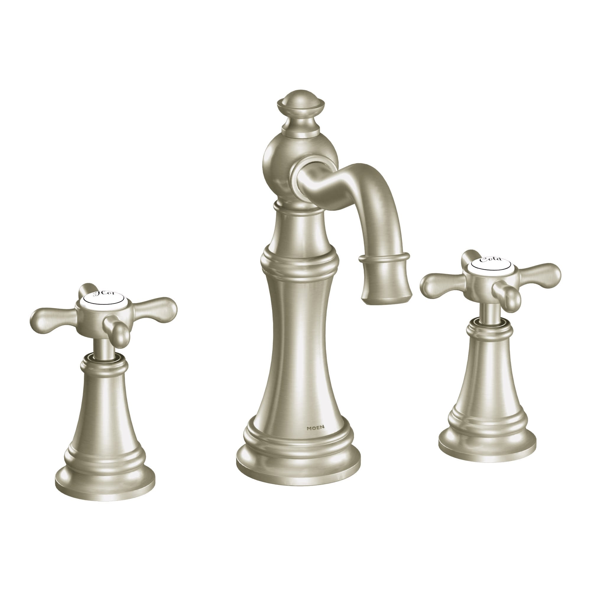 Moen Tvs42114 Weymouth 1.2 Gpm Widespread Bathroom Faucet With Pop Up
