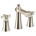 Moen Tvs6985 Flara 1.2 Gpm Widespread Bathroom Faucet With Pop Up