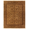 Moghul Hand Knotted New Zealand Wool Wheat Camel Area Rug 14 X 18