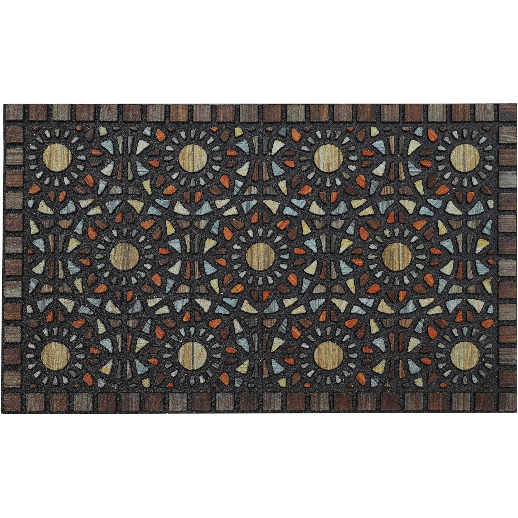 Mohawk Doorscapes Entranced Mosaic Grain Door Mat 16 X 26