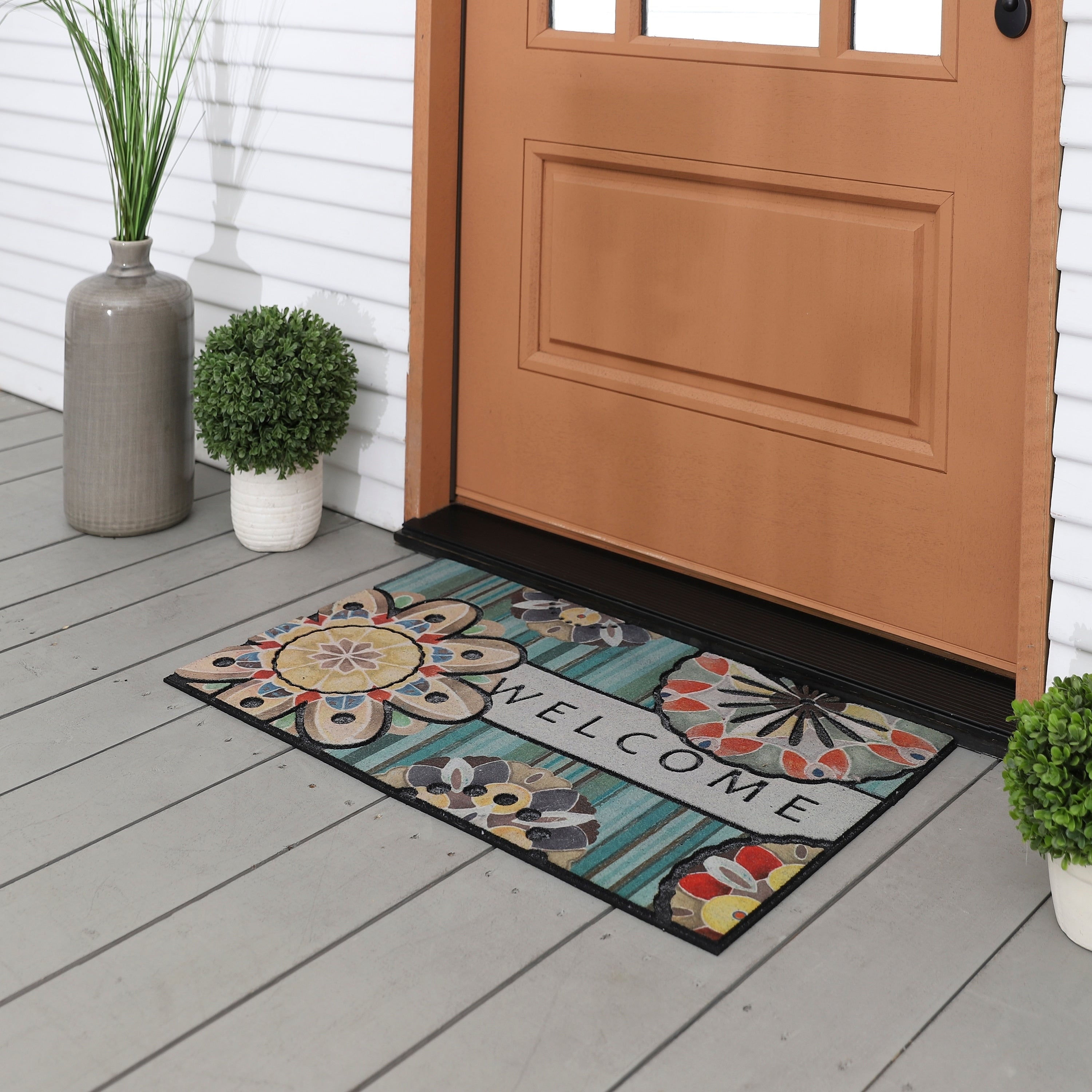Mohawk Doorscapes Playful Medallion Welcome Door Mat 16 X 26
