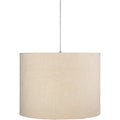 Moira Ivory Cotton 21 Inch Drum Pendant 16 H X 21 W X 21 D