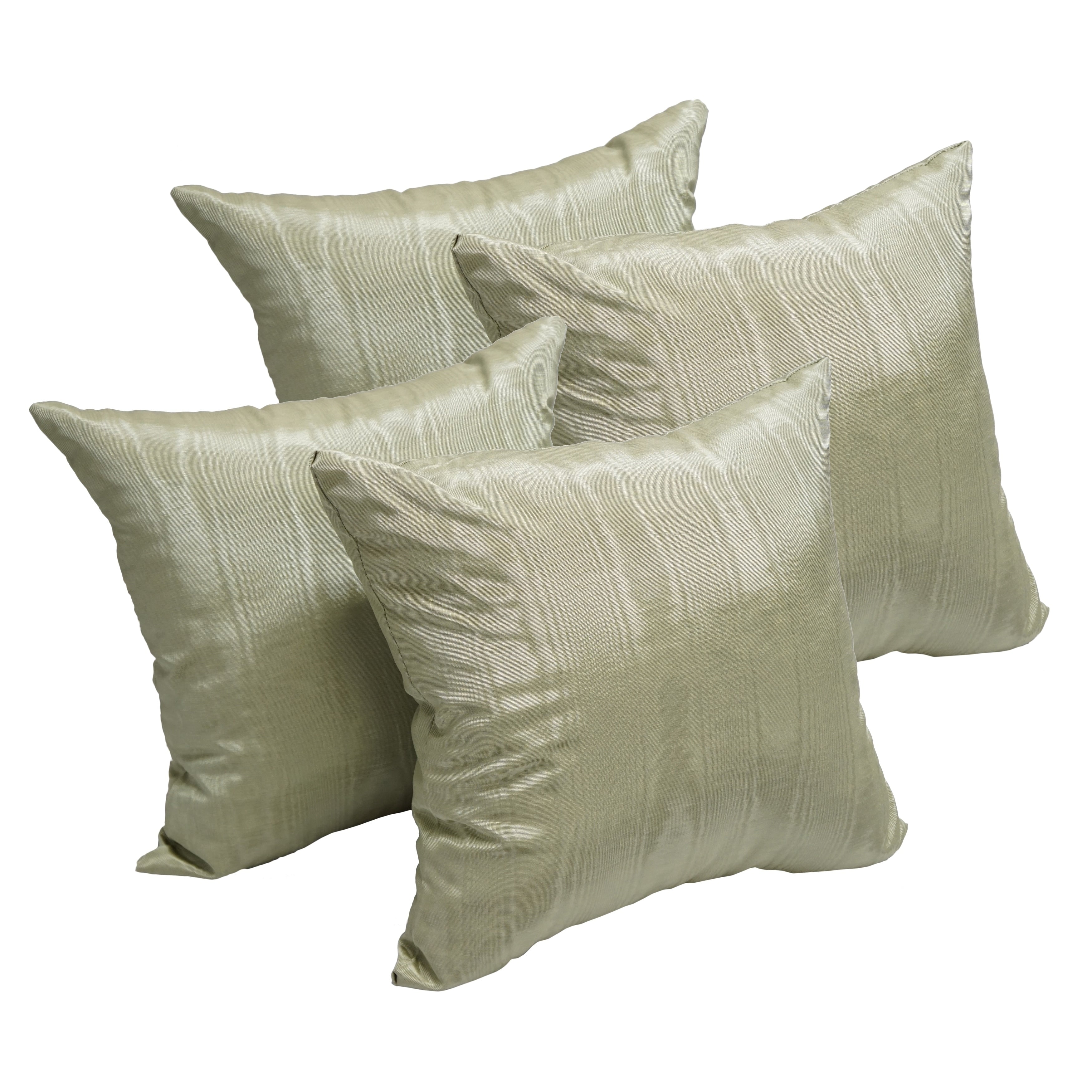 Moire Moss 17 Inch Accent Throw Pillow Set Of 4