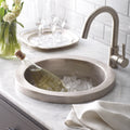 Mojito Hammered Brushed Nickel Drop In Bar Prep Sink