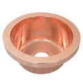 Mojito Hammered Polished Copper Drop In Bar Prep Sink