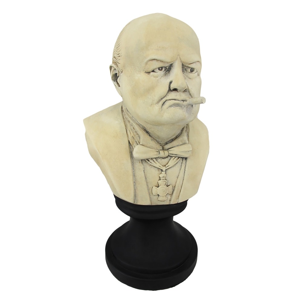 Ceramic Winston Churchill With Cigar Bust