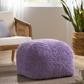 Moloney Modern Microfiber Chenille Round Pouf By Christopher Knight Home