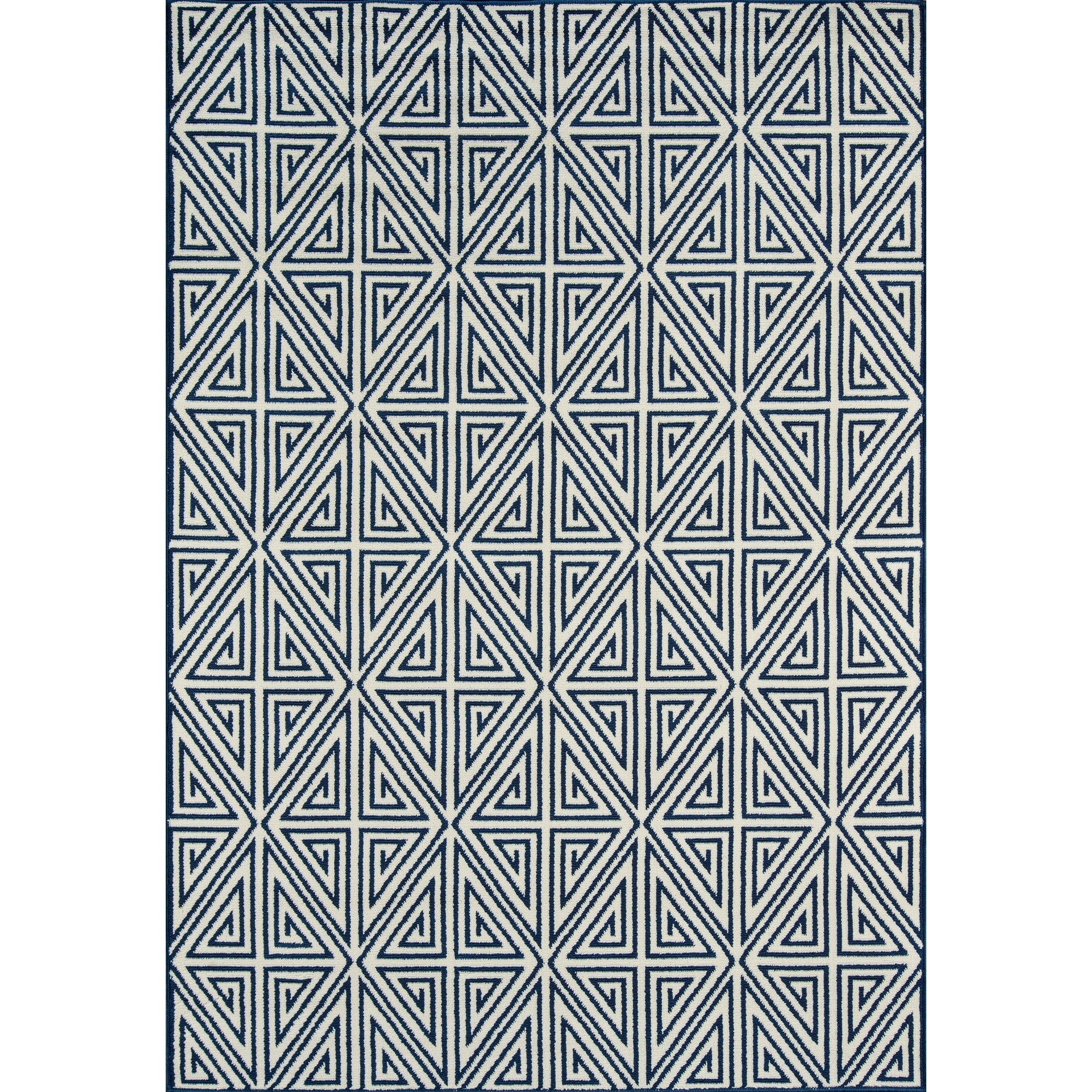 Momeni Baja Diamonds Charcoal Indoor Outdoor Area Runner 23 X 76