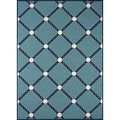 Momeni Baja Nautical Rope Blue Indoor Outdoor Area Rug 710 X 1010