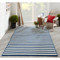 Momeni Baja Stripe Navy Indoor Outdoor Area Rug