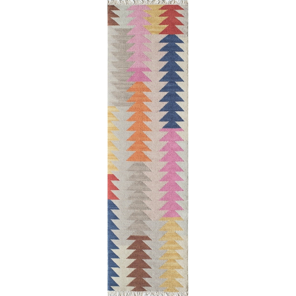 Momeni Caravan Hand Woven Wool Multi Area Rug 76 X 96