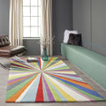 Momeni Delhi Hand Tufted Wool Rug Green Purple 8 X 10