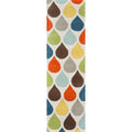 Momeni Delhi Hand Tufted Wool Runner Rug Ivory Blue 23 X 8