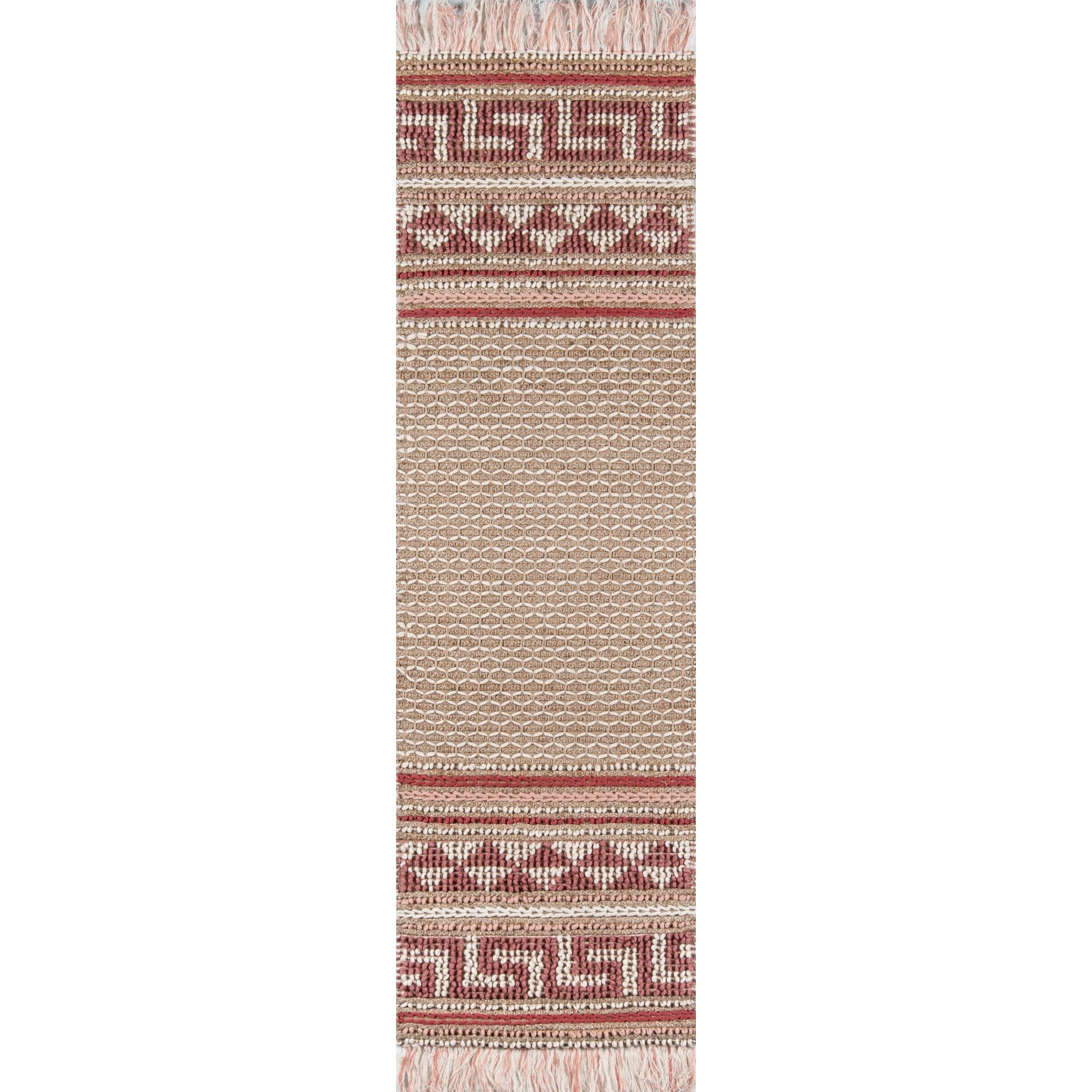 Momeni Esme Wool And Cotton Hand Made Pink Area Rug