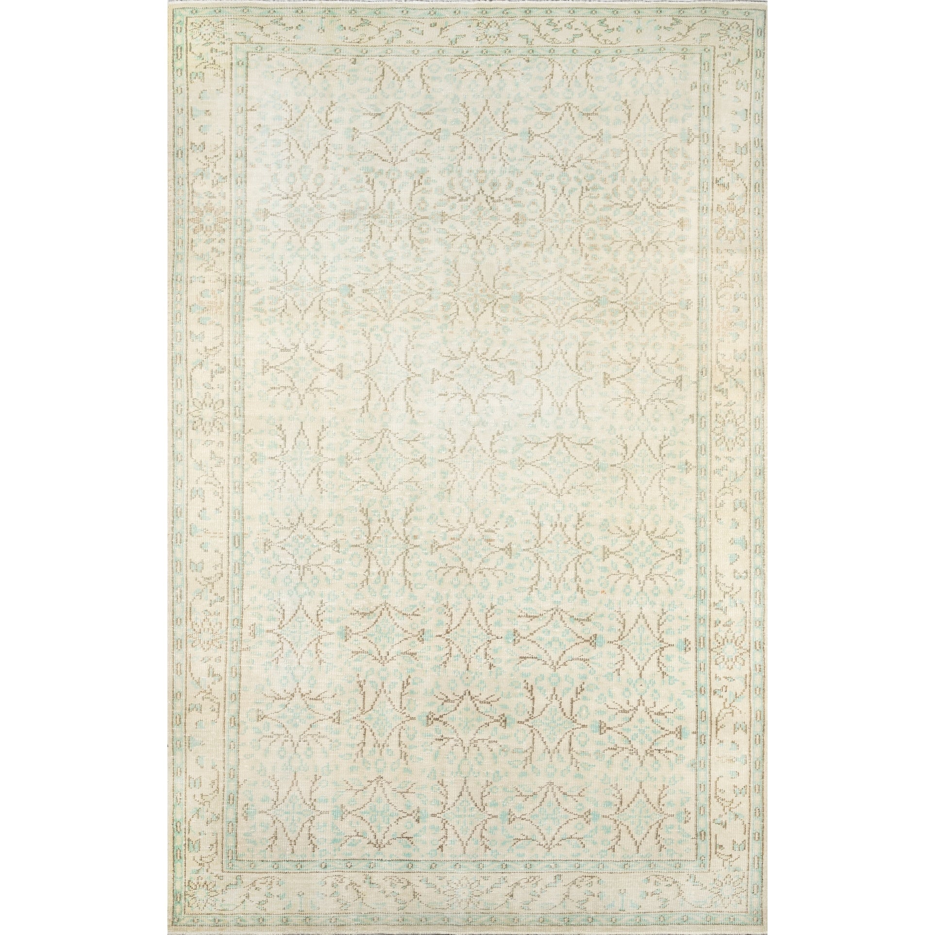 Momeni Heirlooms Vintage Overdye Hand Knotted Wool Beige Area Rug 511 X 95