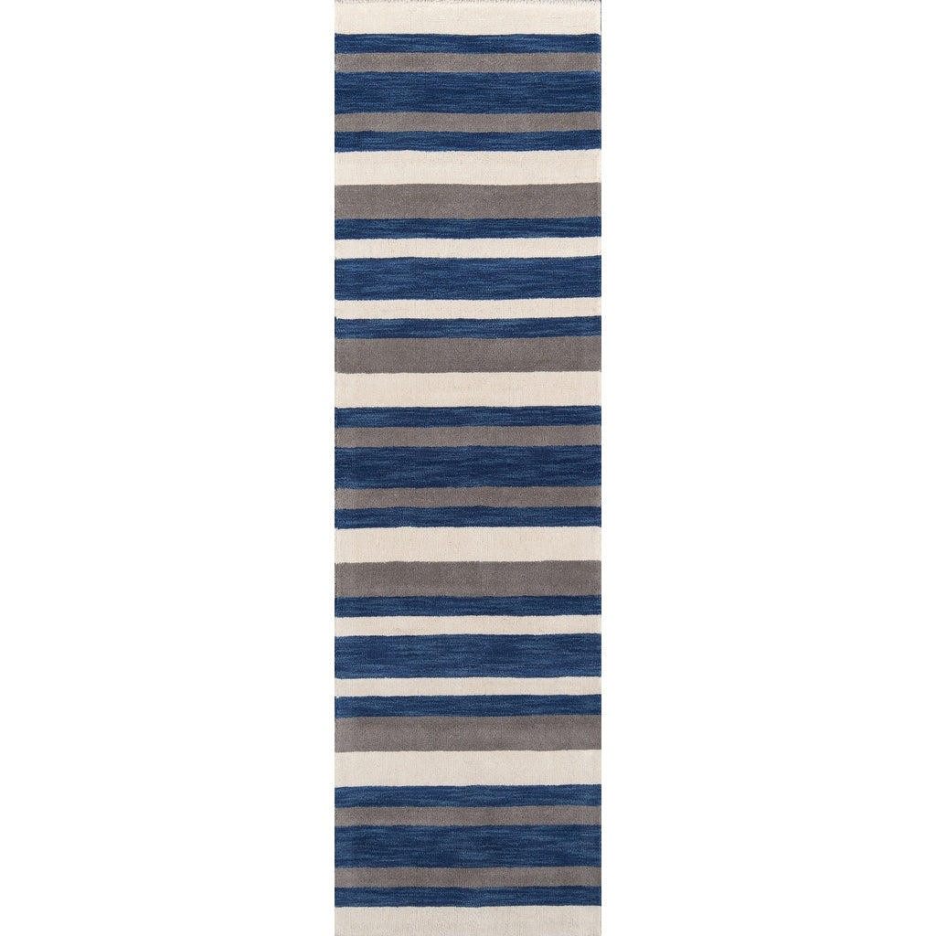 Momeni Metro Navy Hand Tufted Wool Rug 5 X 8