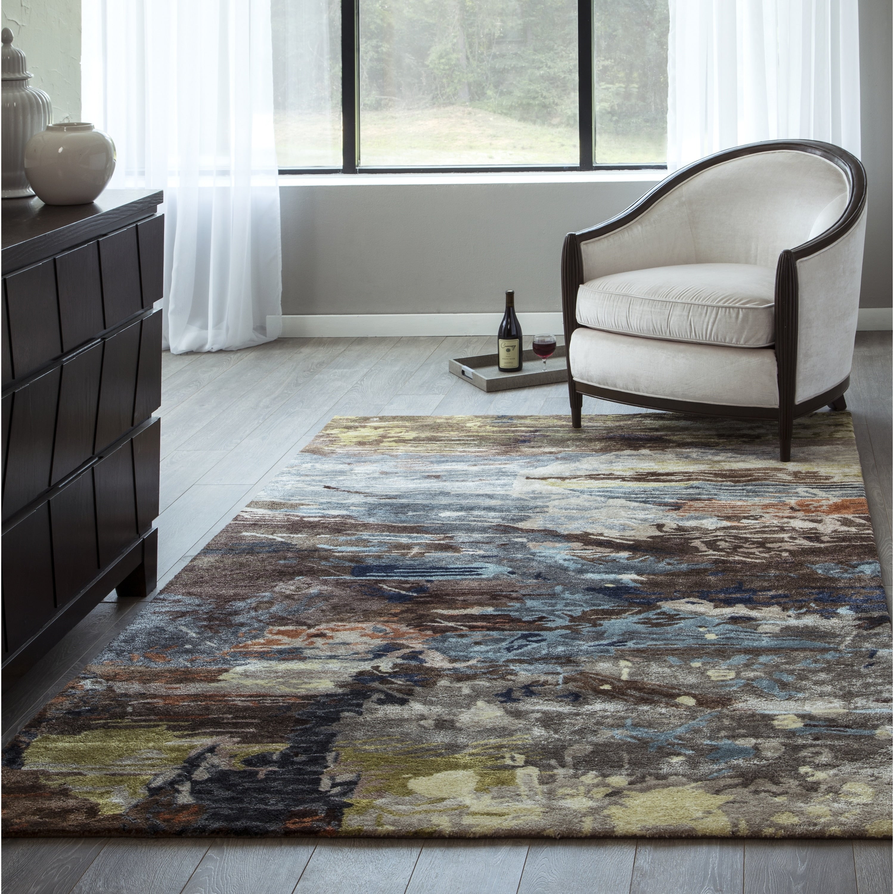 Momeni Millennia Multicolor Hand Tufted Viscose Rug 36 X 56