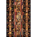 Momeni New Wave Black Hand Tufted And Hand Carved Wool Rug 53 X 8