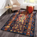 Momeni New Wave Blue Hand Tufted And Hand Carved Wool Rug 53 X 8