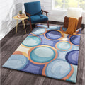 Momeni New Wave Blue Hand Tufted And Hand Carved Wool Rug 8 X 11