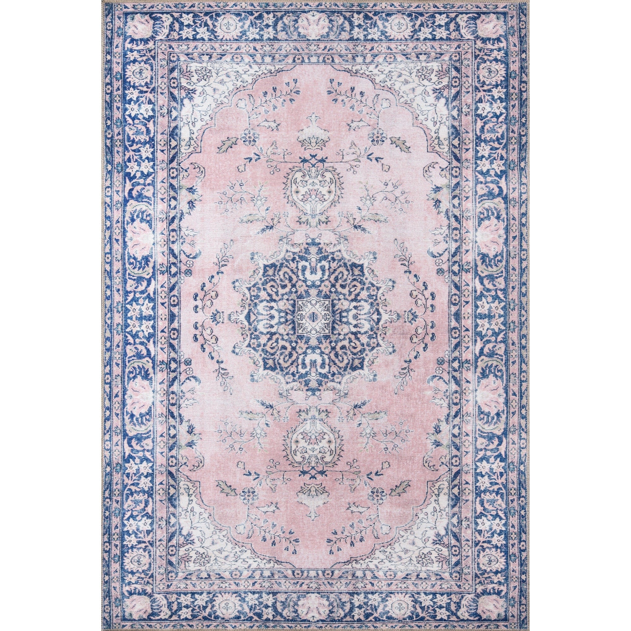 Porch Den Rankin Medallion Pattern Polyester Area Rug
