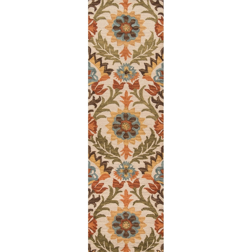Momeni Tangier Gold Hand Tufted Wool Rug 96 X 136