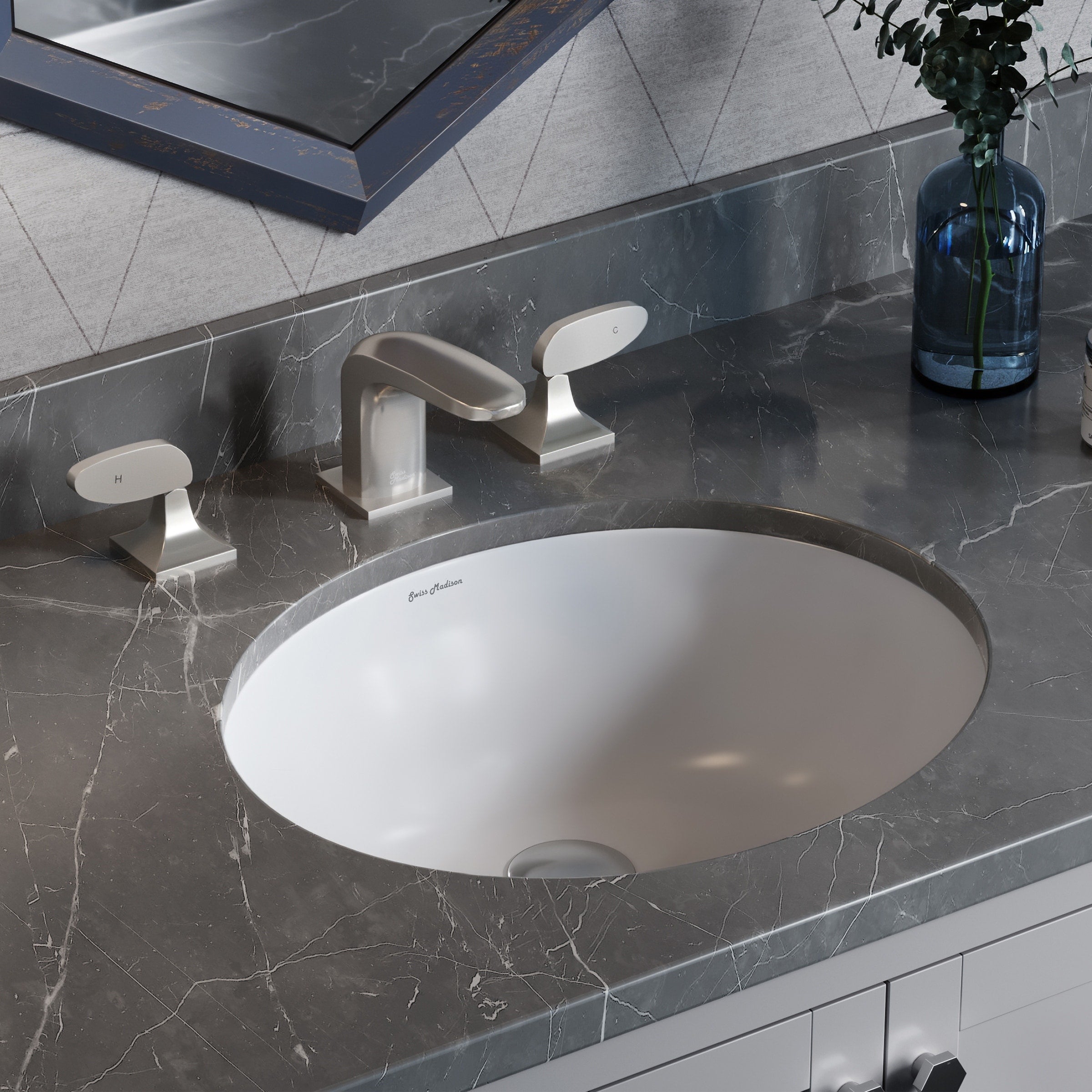 Swiss Madison Plaisir 16.5 Oval Under Mount Bathroom Sink