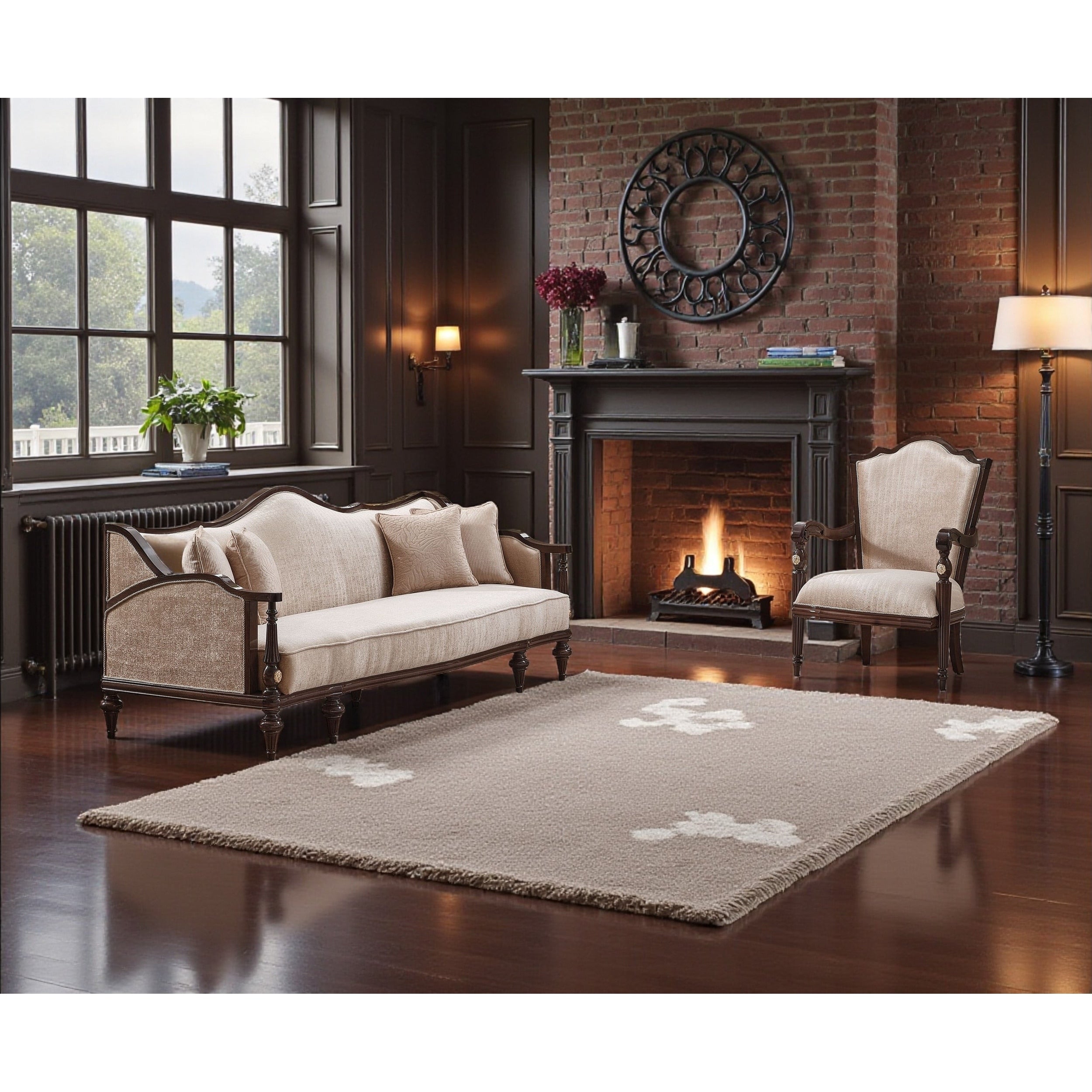 Monaco 2 Pieces Living Room Sets 1 Sofa 1 Chair