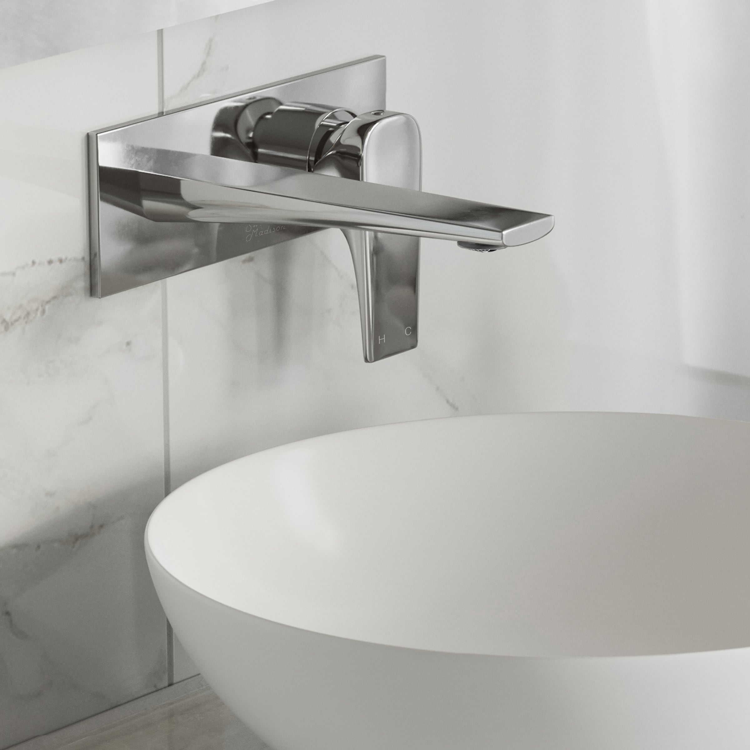 Monaco Single Handle Wall Mount Bathroom Faucet