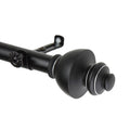 Instyledesign Monarch Adjustable Black Curtain Rod Set