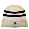 Moncler Cashmere Wool Striped Beanie