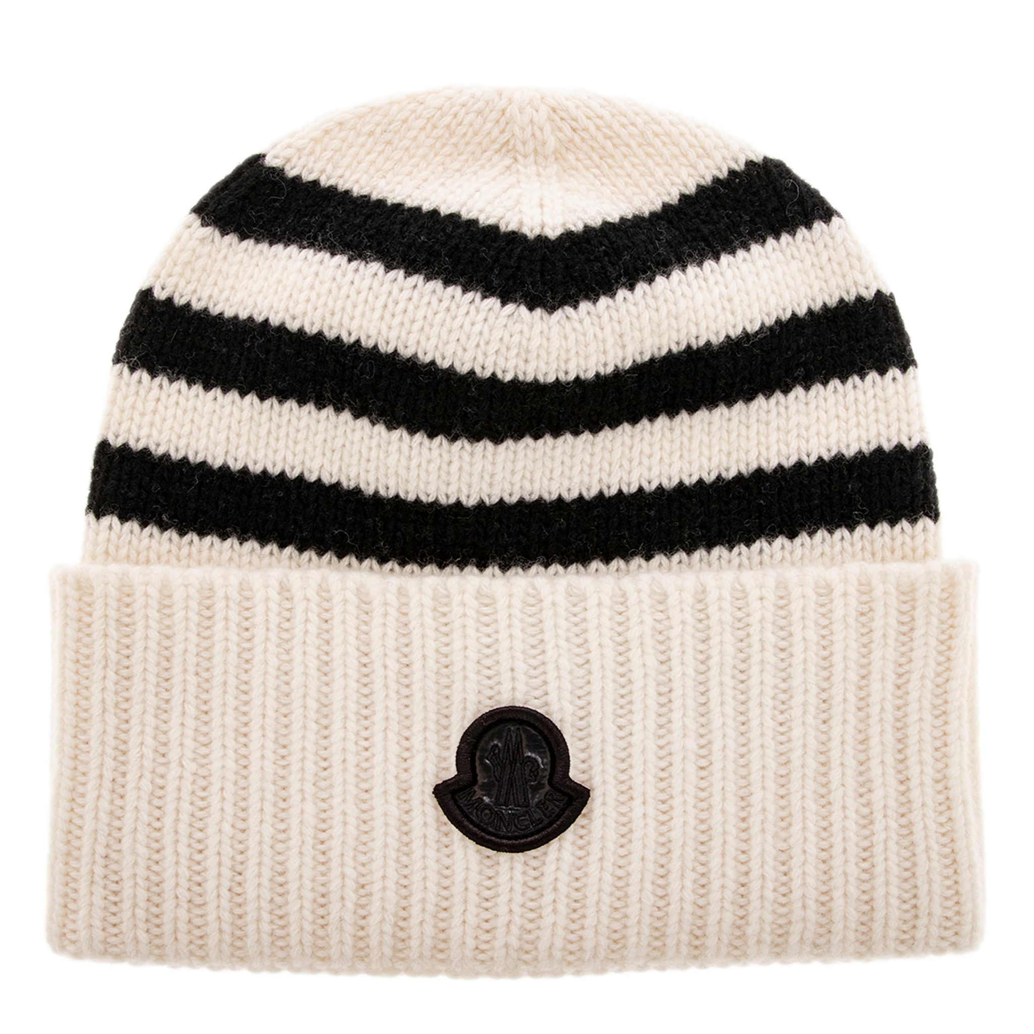 Moncler Striped Wool Beanie